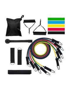 16-Piece Exercise Resistance Band Set