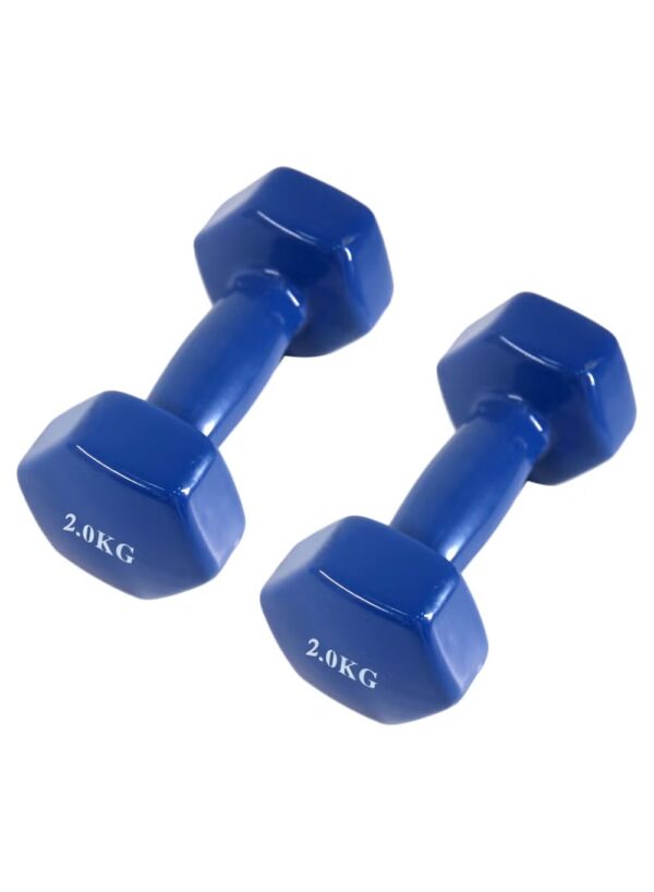 Generic Bjm | Fitness Dumbbells | Set Of 2 in 2 kg Blue