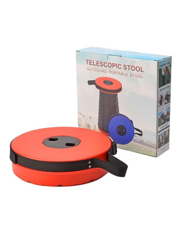Generic Bjm Telescopic Stool Black/Orange