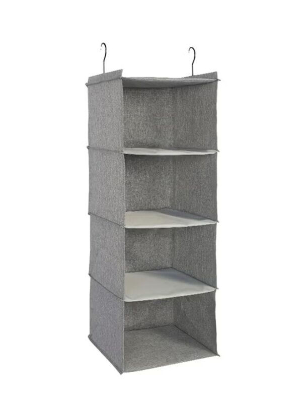 Generic Bjm 4-Shelf Hanging Closet Organizer Grey