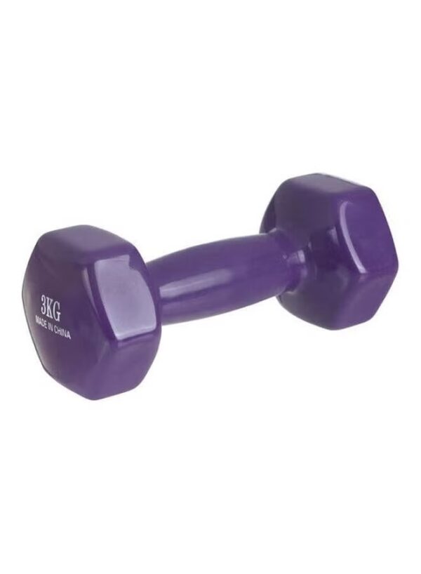 Generic Bjm Dumbbell Vinyl For Weghtlifting Exercise 1 Pc 3kg