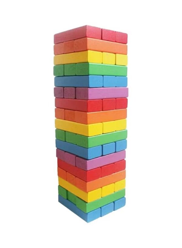 Generic Bjm 54-Piece Wooden Building Blocks