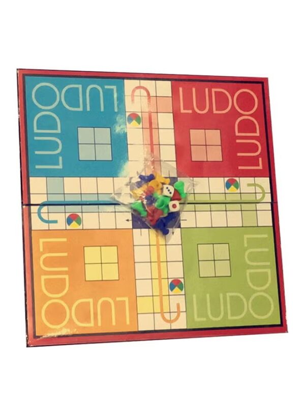 Generic Bjm 2-In-1 Snakes And Ladder Cum Ludo Plastic Foldable Colorful Board Games