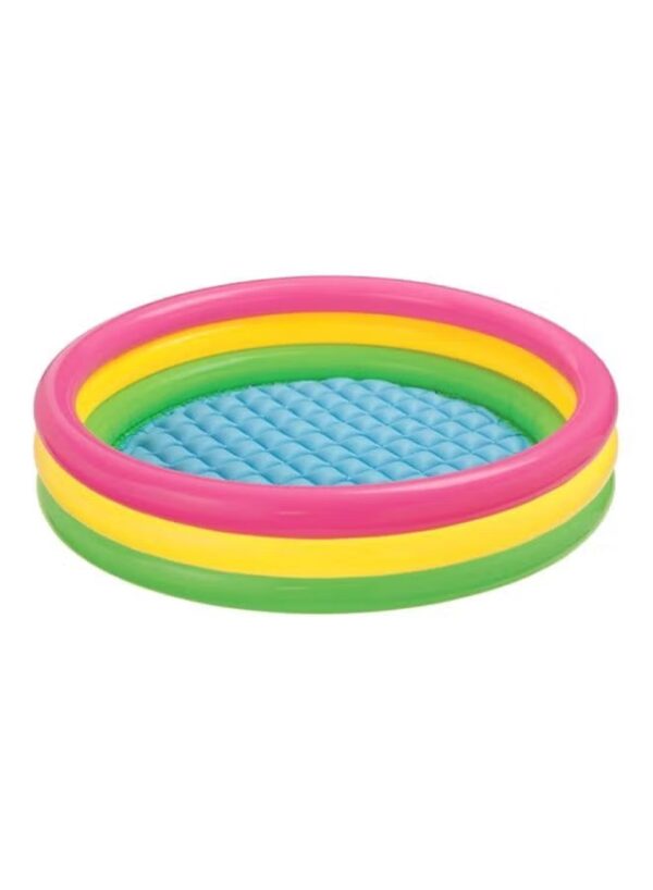 Intex 3 Ring Portable Inflatable Lightweight Compact Circular Swimming Pool