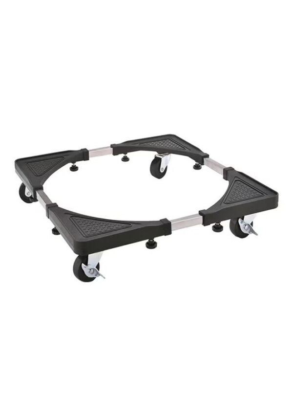 Generic Bjm Multifunctional Movable Washing Machine And Refrigerator Stand Black