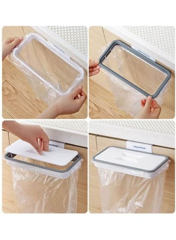 Generic Bjm Edencomer Attach A Trash - Hanging Trash Bag Holder Grey