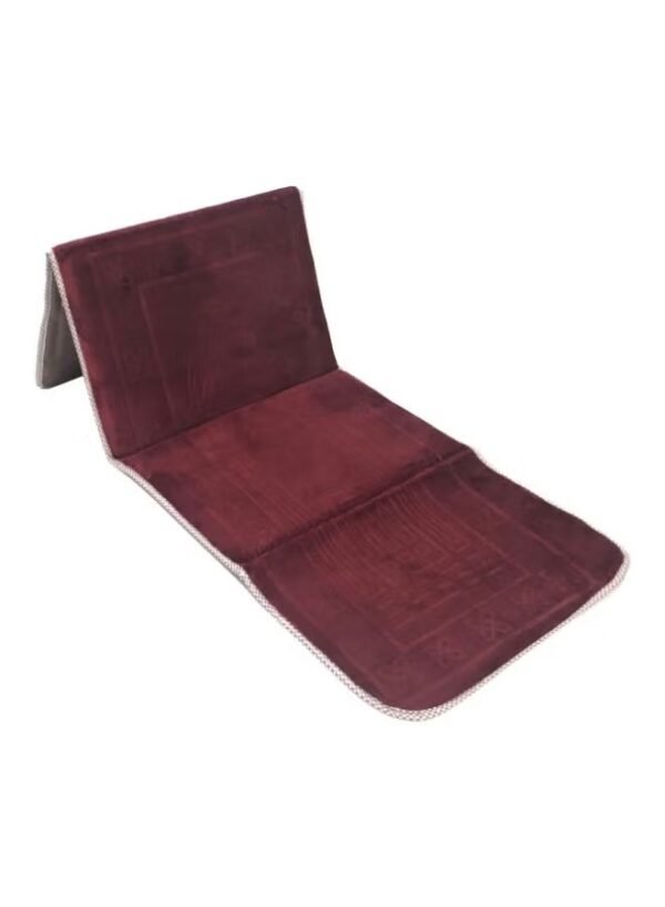 Generic Bjm 2-In-1 Foldable Prayer Mat Maroon