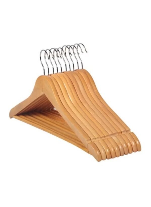 Generic Bjm 10-Piece Cloth Hanger Beige