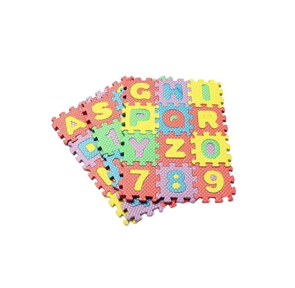 Generic Bjm 36-Piece Alphabet And Number Puzzle Mat Set - 2063-8