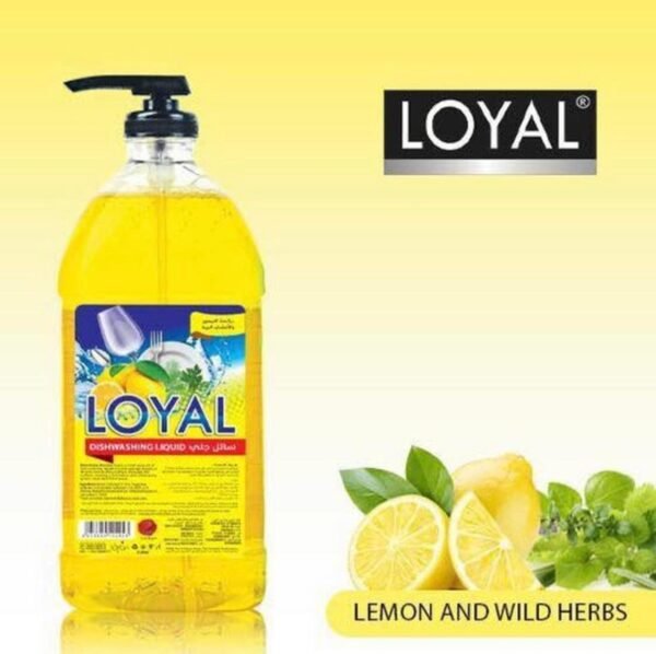 Loyal Dishwashing Liquid with Lemon and Wild Herbs Scent - 2 Liter