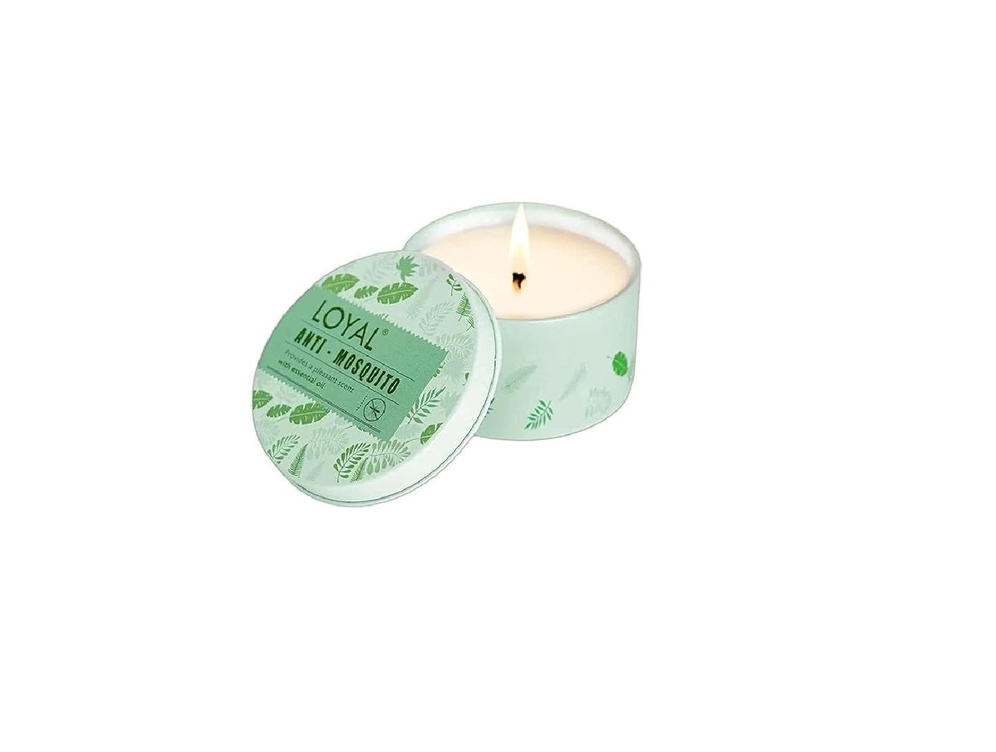 LOYAL Anti-Mosquito Candle with A Fresh Natural Scent (Mint & Pine) - long Burning - Tealight Candles