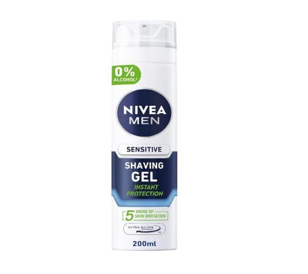NIVEA MEN Shaving Gel, Sensitive Chamomile & Hamamelis, 200ml