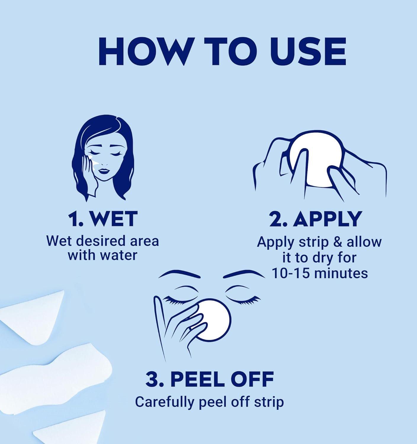 NIVEA Face Strips, Skin Refining Clear-Up, Citrid Acid, 6 strips - Image 2