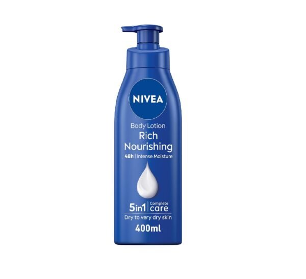 NIVEA Body Lotion Extra Dry Skin, Nourishing Almond Oil & Vitamin E, 400ml