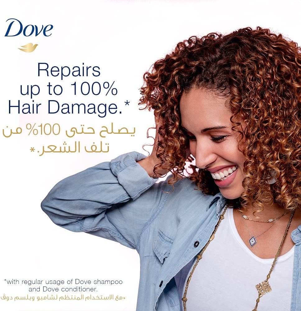 Dove Shampoo for frizzy and dry hair, Nourishing Oil Care, nourishing care for up to 100% smoother* hair, 1000ml - Image 7