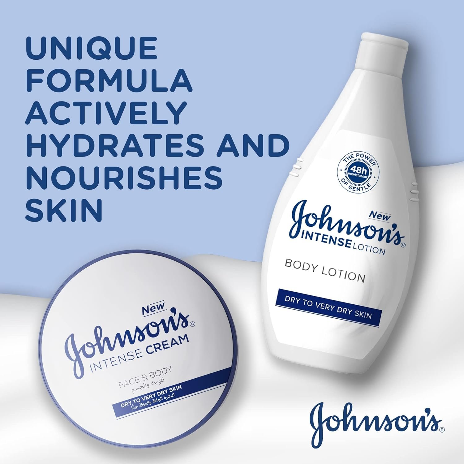Johnson's Intense Face & Body Cream, Dry To Very Dry Skin, Intense Nourishment, 300ml - Image 2