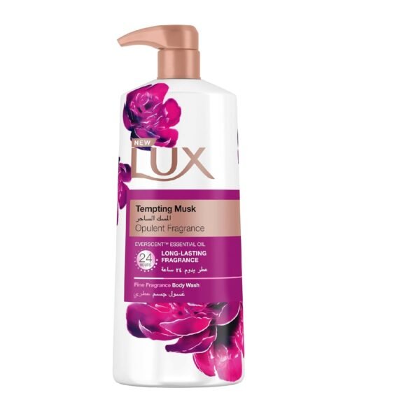 Lux Perfumed Body Wash Tempting Musk for 24 Hours Long Lasting Fragrance, 700ml