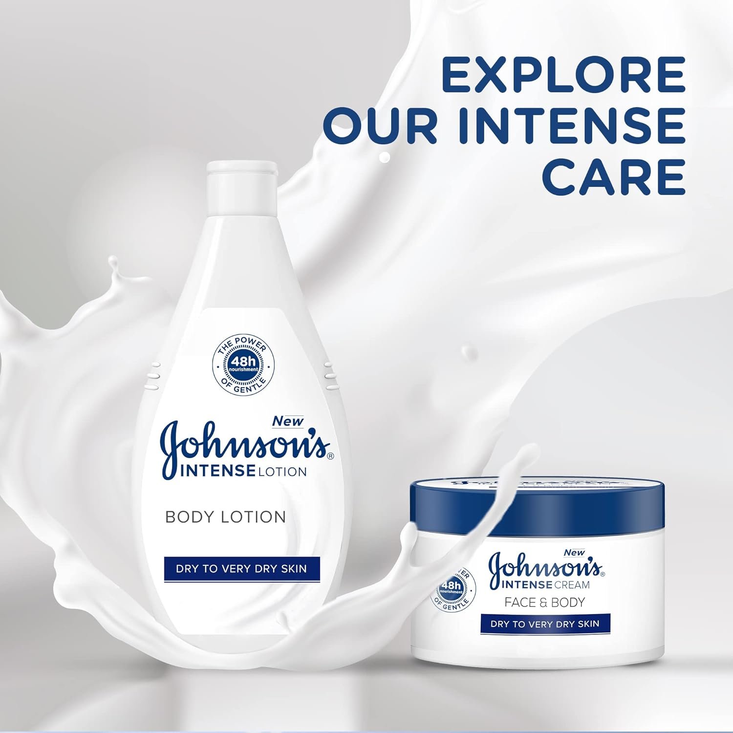 Johnson's Intense Face & Body Cream, Dry To Very Dry Skin, Intense Nourishment, 300ml - Image 3