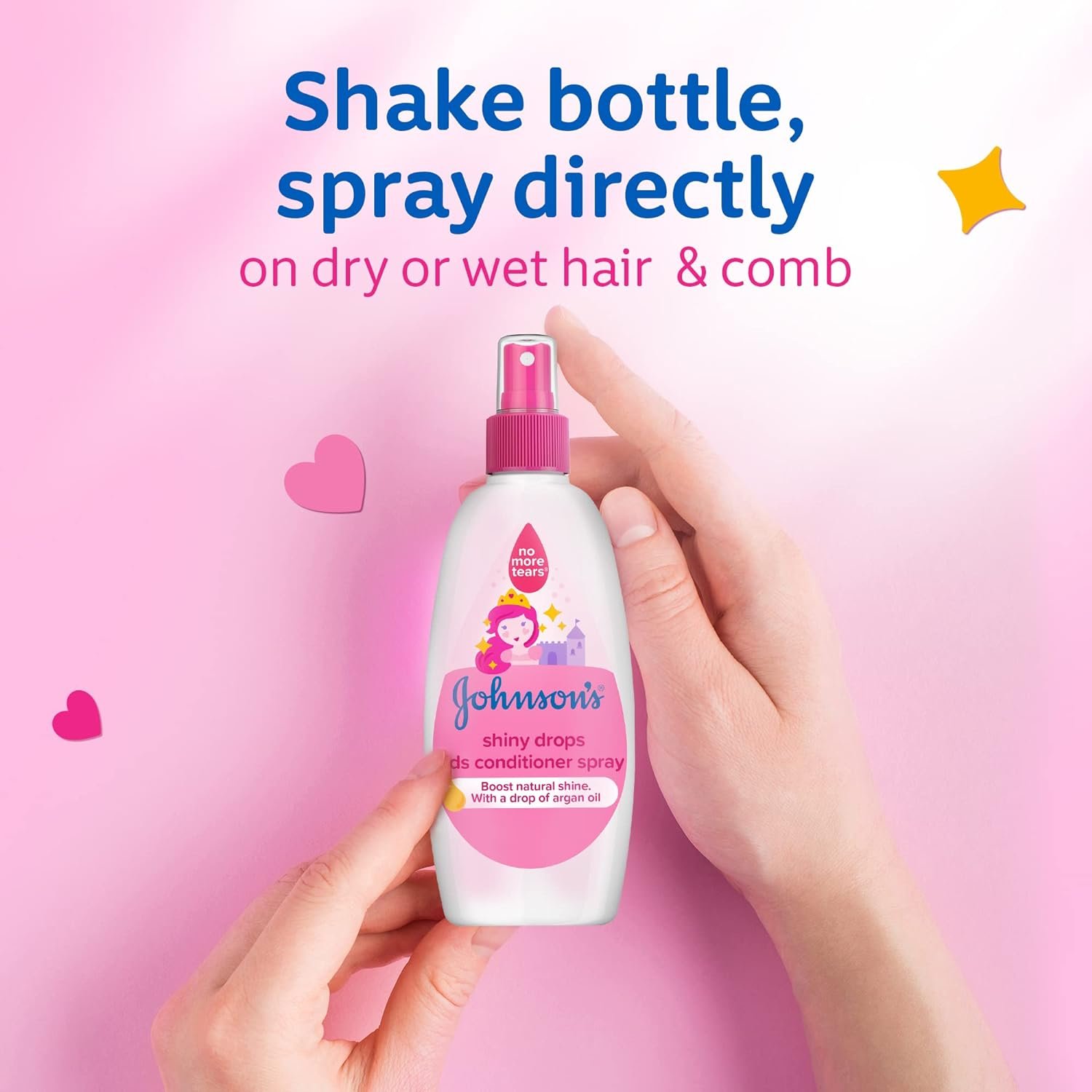 Johnson's Toddler & Kids Shampoo Shiny Drops, 500ml - Image 3