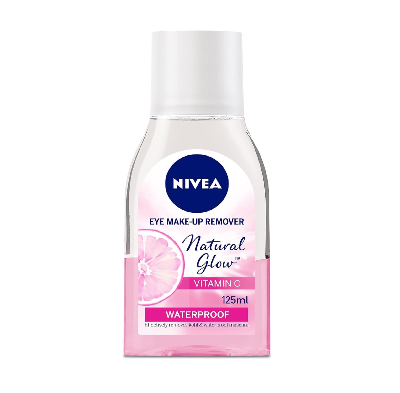 NIVEA Eye Makeup Remover, Natural Glow Pearl Extracts & Vitamin C, 125ml