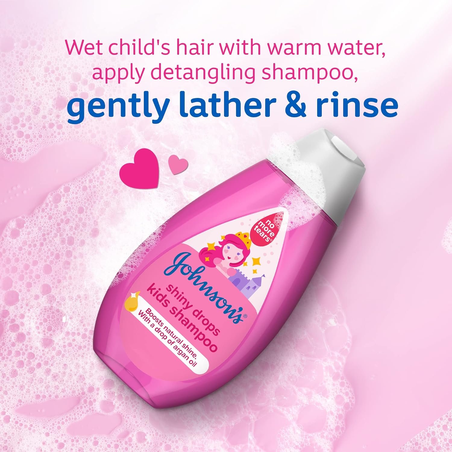 Johnson's Toddler & Kids Shampoo Shiny Drops, 500ml - Image 4