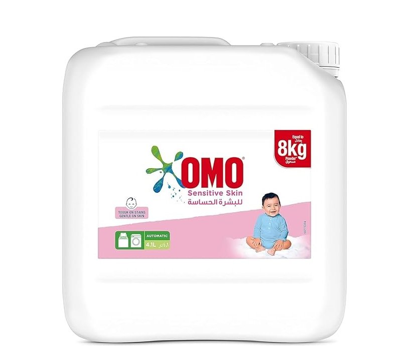OMO Liquid Laundry Detergent, for sensitive skin, gentle on skin, tough on stains, 4.1 L