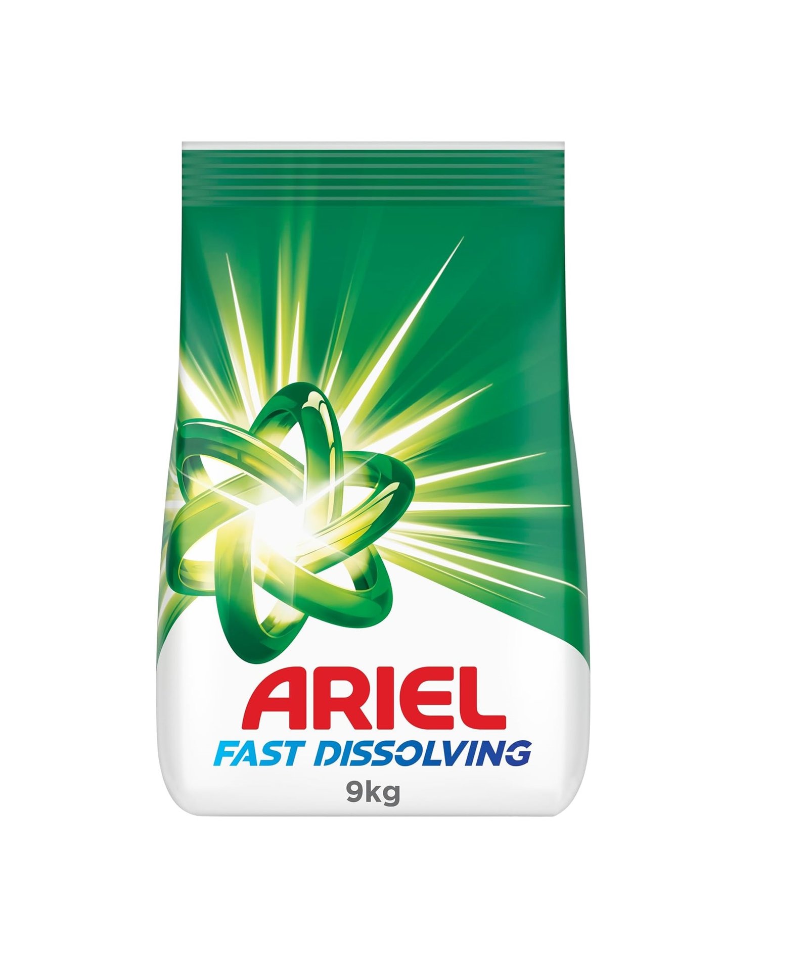 Ariel Fast Dissolving Laundry Detergent Powder, 9 KG