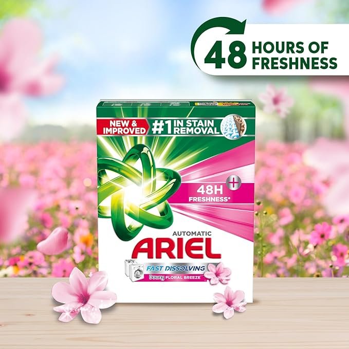Ariel Fast Dissolving Laundry Detergent Powder with Floral Breeze, 6.25 KG - Image 3