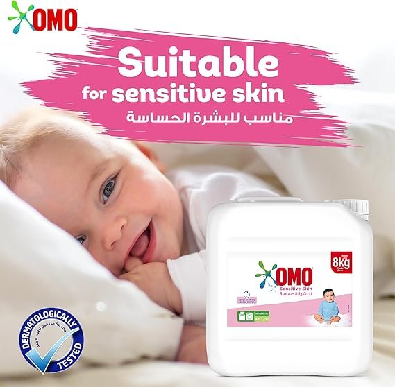 OMO Liquid Laundry Detergent, for sensitive skin, gentle on skin, tough on stains, 4.1 L - Image 2
