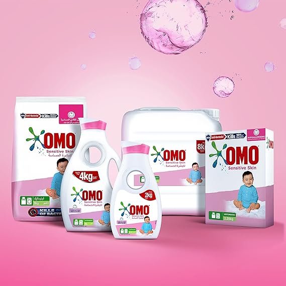 OMO Liquid Laundry Detergent, for sensitive skin, gentle on skin, tough on stains, 4.1 L - Image 3