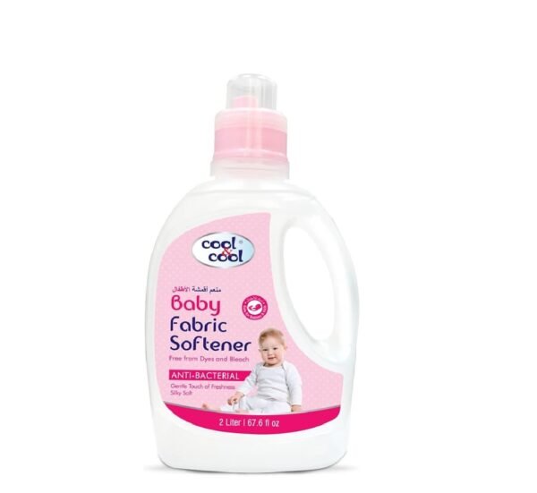 Cool & Cool Gentle Baby Fabric Softener 2 Liters - Anti Bacterial, Dye-Free, Bleach-Free,Gentle, Baby & Kid safe.