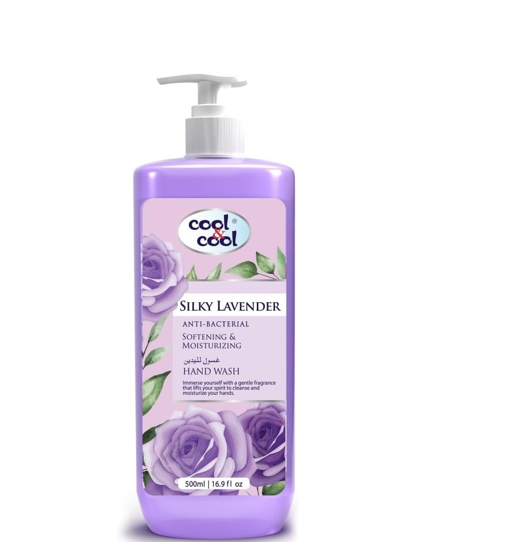 Cool & Cool Silky Lavender- 500Ml - Anti-Bacterial,Skin-Softening & Moisturizing Liquid Hand Wash