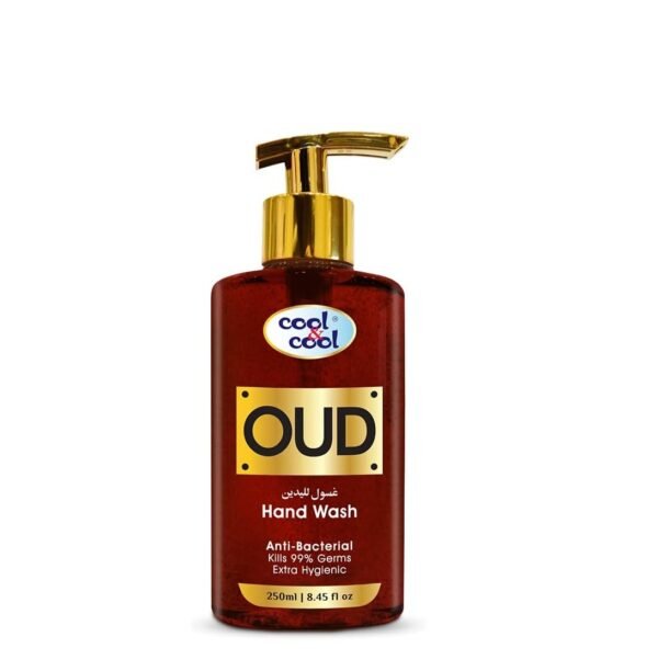 Cool & Cool Arabic Series Oud Hand Wash -250Ml - Antibacterial, Alcohol-Free, Moisturizing with Vitamin E, 99% Germ-Killing Formula