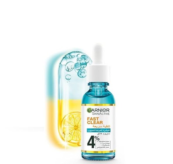 Garnier Skinactive Fast Clear Booster Face Serum, With Salicylic Acid, 30ml