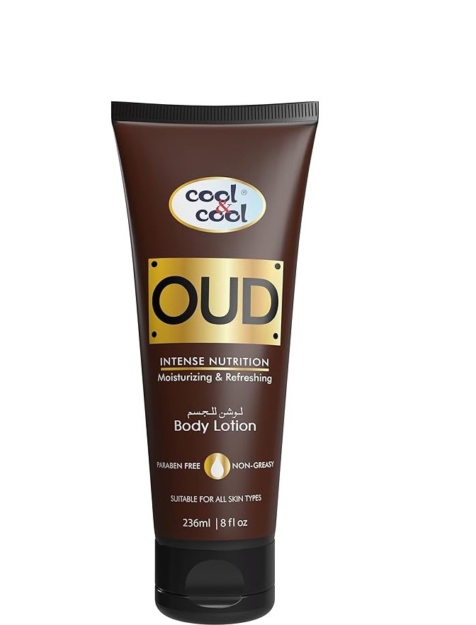 Cool & Cool Oud Body Lotion | Non Greasy & Paraben Free, 236ml - Image 5