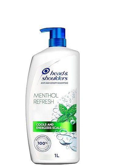 Head & Shoulders Menthol Refresh Anti-Dandruff Shampoo for a Cool and Energized Scalp, 1 L