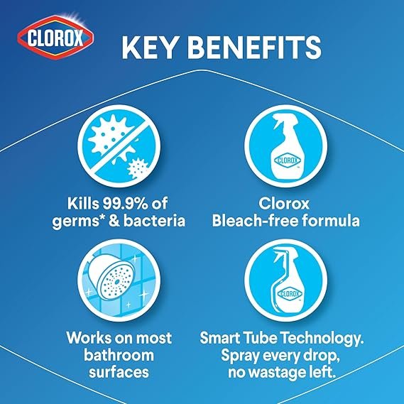 Clorox Disinfecting Bleach Free Bathroom Cleaner, 887ml - Image 3