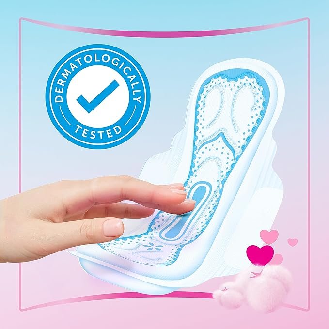 Always Cotton Skin Love Sanitary Pads, 60 Large Thick Pads - Image 5